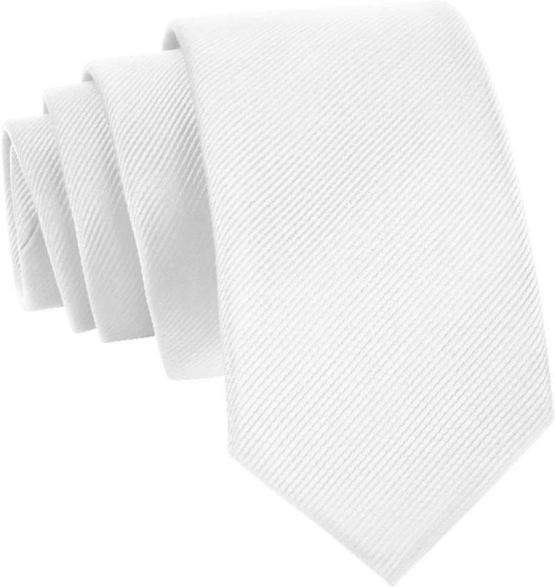 WOXVM Men's Ties Classic Solid Pure Color 3.15" (8CM) Mens Necktie, Premium Formal Black Ties For Men Business Wedding Party - Image 1